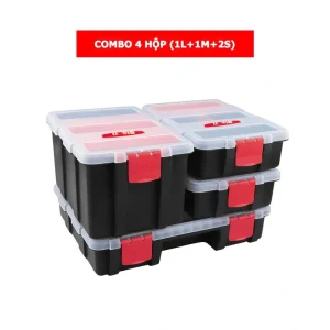 Bộ Hộp Đựng Đồ Nghề 4 Trong 1 Bison BS322881 - Combo 4 hộp