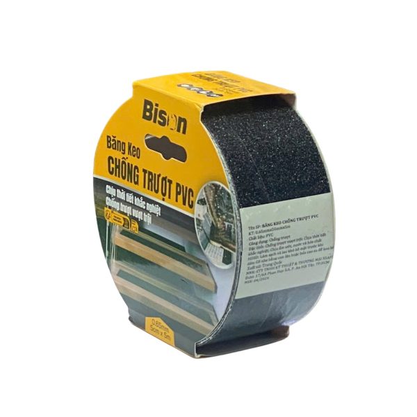 Cuộn băng keo chống trượt trơn xám đen 5cm x 5m BSASBK0505