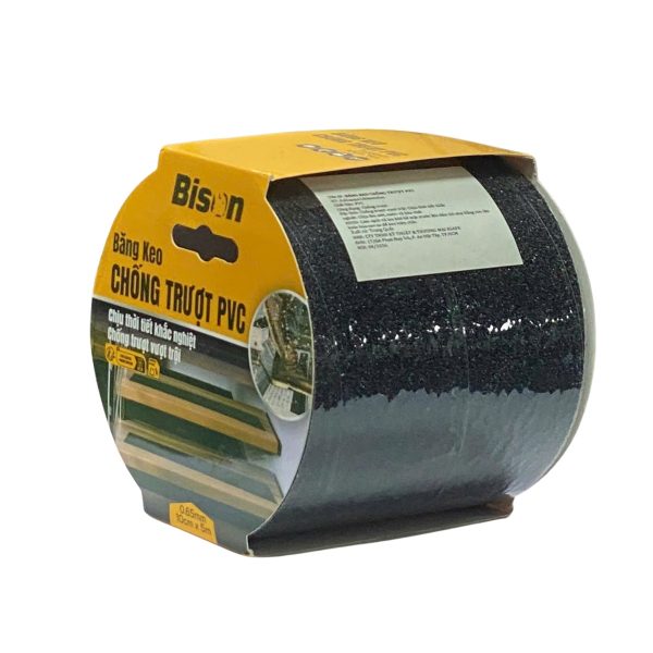 Cuộn băng keo chống trượt trơn xám đen 10cm x 5m BSASBK1005