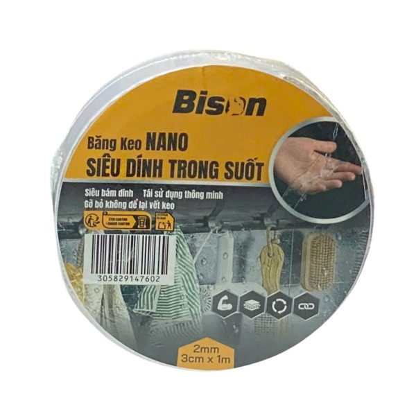 Cuộn băng dính nano đa năng 2mm x 3cm x 1m BSNN2M0301