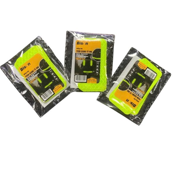 Băng keo phản quang màu neon Combo 10 miếng 3cm*6cm BSRFYE0306P10