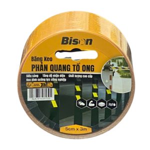 Cuộn băng keo phản quang màu vàng 5cm x 3m BSRFYE0503
