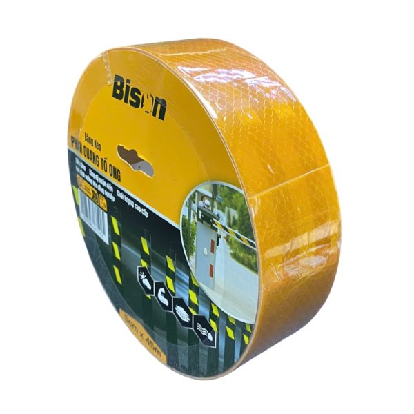 Băng Keo Phản Quang Vàng Bison 5cm x 45m BSRFYE0545