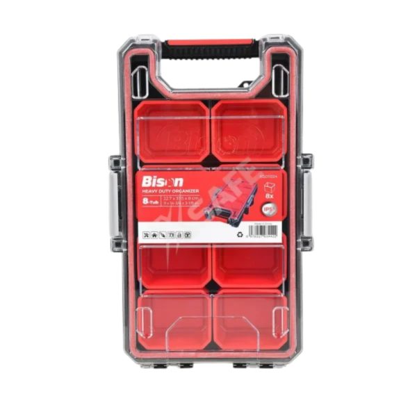Hộp Đựng Đồ Nghề Chống Nước IP53 8 Ngăn Bison BS011024