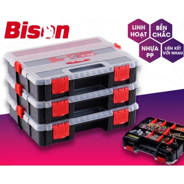 Hộp Đựng Linh Kiện 21 Ngăn Bison BS322888