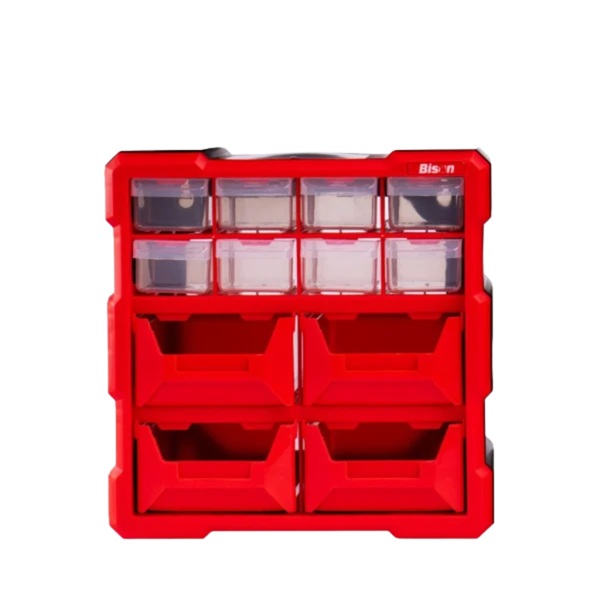 Tủ Đựng Đồ Nghề Nhựa 12 Ngăn Kết Nối Bison BS386101D