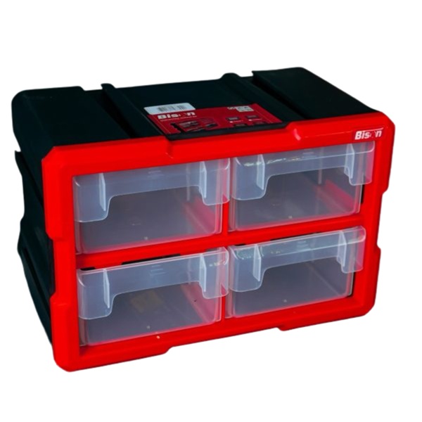 Tủ Đựng Đồ Nghề Nhựa 4 Ngăn Kết Nối Bison BS386881C