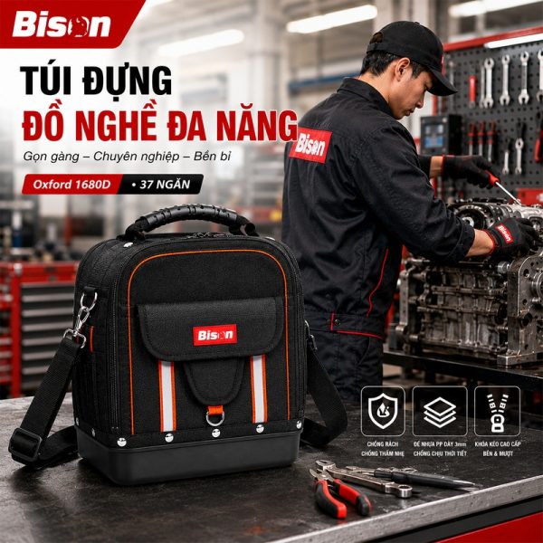 Túi Đồ Nghề Bison Pro BS811608