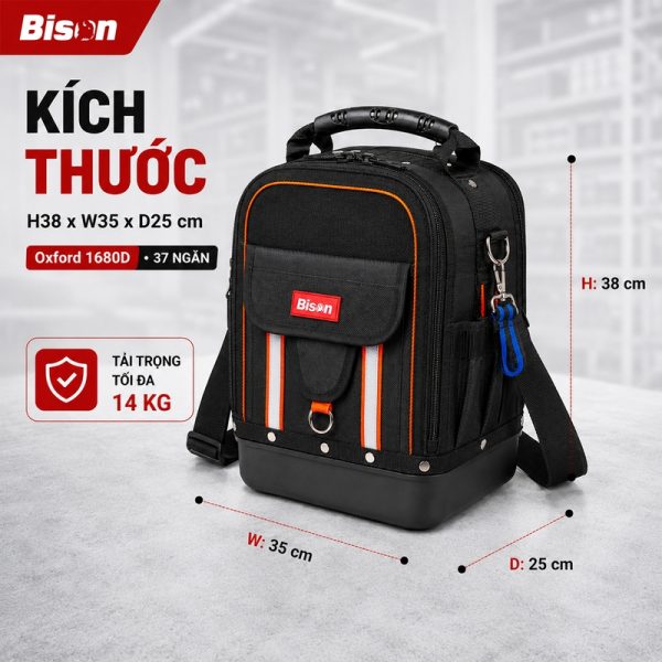 Túi Đồ Nghề Bison Pro BS811608